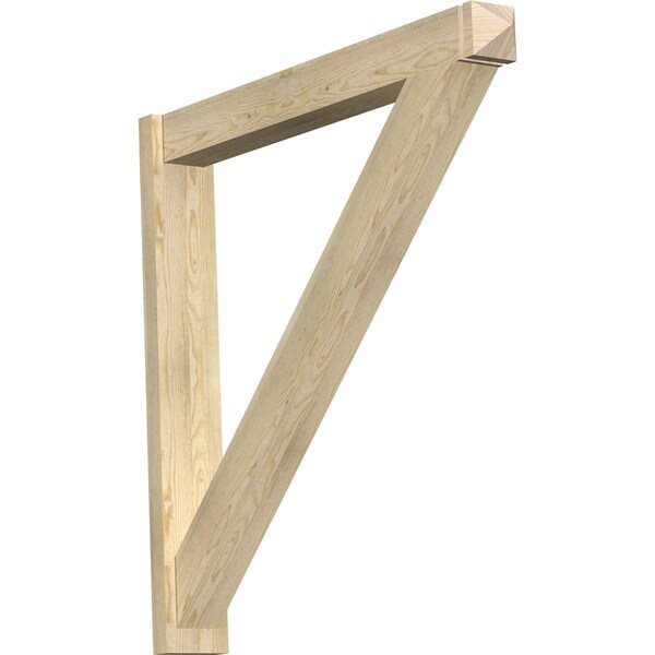 Ekena Millwork Traditional Arts & Crafts Rough Sawn Outlooker, Douglas Fir, 6"W x 44"D x 44"H OUT06X44X44TRA03RDF - main